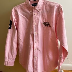 Ralph Lauren Pink Polo Shirts Brand New size L（16/18）Number 3